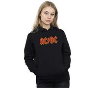 AC/DC Women's Red Logo Hoodie Large Black