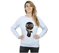 AC/DC Women's Rock Or Bust Angus Young Sweatshirt in Grey | Size: 2XL AC/DC Grey 2XL