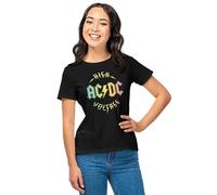 AC/DC Women's Woacdcrts074 T-Shirt, Black, S