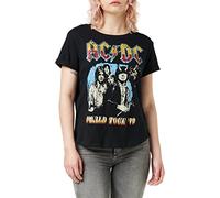 AC/DC Women's World Tour 79 T Shirt, Black (Black Blk), 8 UK