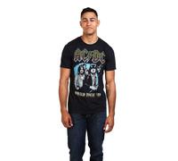AC/DC World Tour 79 Cotton Mens T-Shirt Black AC/DC Black XL