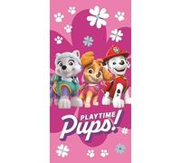 AC-Déco Paw Patrol Playtime Cotton Beach Towel - Pink - 70 x 140 cm