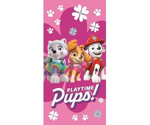AC-Déco Paw Patrol Playtime Cotton Beach Towel - Pink - 70 x 140 cm