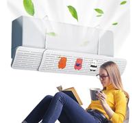 AC Deflector - Portable Adjustable AC Air Deflector,180-Degree Angle Support Guard Replacement No Drilling for Fan Heater Bed Installation