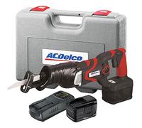 AC Delco ARJ2013AEU 18V Lithium-Ion Reciprocating Saw Power Tool Set | Electric Saw With x2 4.0Ah Battery Packs, Saw Blades, Fast Charger & Carry Case