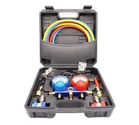 AC Diagnostic Manifold Gauge Set HVAC Diagnostic Refrigerant Charging Tool With 5FT Hose Adjustable Quick Coupler Real-time detection