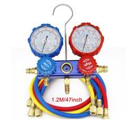 AC Diagnostic Manifold Gauge Set HVAC Refrigerant Charging Gauges With 5FT Hoses Adjustable Quick Coupler Real-time detection(SET C)