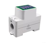 AC Digital Electricity Power Meter Din Rail 50V 300V 100A with Wide Angle LCD and No Screw Wiring Design for Safe Installation