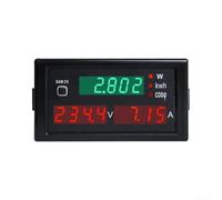 AC Digital Multimeter Panel 200-450V 100A Voltmeter Ammeter Wattmeter kWh Counter for Industrial Cabinet 79x43mm(AC200-450V)