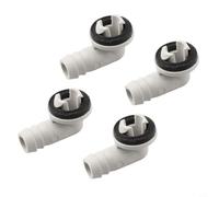 AC Drain Hose Connector Kit for Mini Split & Window Units - 15mm Outlet Elbow Fitting with Rubber Ring Seal 48mm(4pcs)