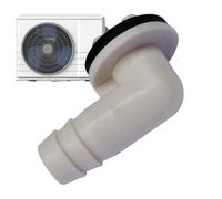 AC Drain Hose Elbow Fitting Adapter,0.59 Inch Portable Leak-Proof - External Unit Drain Hose Connector,for Small Split Units Window Type AC, Indoor Outdoor