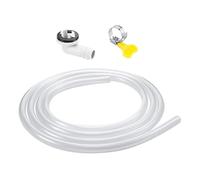 AC Drain Hose - Portable Leakproof AC Drain Hose Kit, Pipe Replacement with Connector and Clamp, Air Conditioner Parts