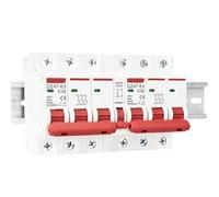 AC Dual Power Manual Transfer Interlock Circuit Breaker Din Rail Discounnecting Switch 1Pcs(1P 1P,6A)