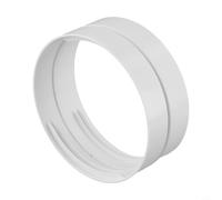 AC Exhaust Hose Connector 130mm Twist Lock ABS White(150mm) | Twist-lock design, no tape needed, clockwise/counterclockwise threads, 130mm inner diameter, for durable ABS build