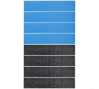 AC Filter Kit For Mitsubishi MAC-2330FT-E/MAC-3000FT-E (8-Pack), Includes 4 Enzyme + 4 Carbon Filters (210x40x5mm), 2-4 Month Replacement Cycle, PU Sponge & Fiber Cotton For Odor/Airflow Control