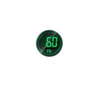AC Frequency Measuring Meter Indicator Light AC60-500V 20-75HZ 22mm Round LED Digital Display Signal Lamp Frequency Indicator Light，Green