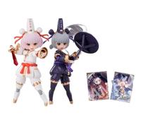[AC] Godamido 1/12 Black and White Muteki ATK GIRL Series Armored Girl Armored Bishoujo Movable Plastic Model Black Mimo & White Mutality Set of 2