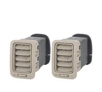 AC Grille Vent Panel For Silverado For Sierra 1500 2000 2001 2002 2003 2004 2005 2006 Car Part 15176085 Auto Dashboard Dash A/C Heater Air Vents Outlet Car AC Vent Grille Cover(2piece Beige)