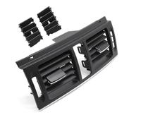 AC Grille Vent Panels For Benz For W204 For C180 C200 C220 C230 C260 Dash Front Center Air Conditioning Vent Cover Middle AC Vent Grille Outlet Panel(Black Standard Model)