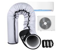 AC Hose Insulation Sleeve - Thermal Protection Cover Fits 5"-5.9" Diameter Exhaust Hose,Air Conditioner Tube Heat Sleeve | for Dormitory RV Home Apartment HVAC Outdoor Backyard Garden