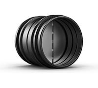 AC Infinity 6" Backdraft Damper, One-Way Airflow Ducting Insert with Spring-Loaded Folding Blades for 6” Ducting in Range Hoods and Bathrooms Fans