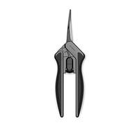 AC Infinity 16cm Stainless Steel Curved Pruning Shear, Lightweight Ergonomic Design, Curved Precision Blades with Nonstick Titanium Coating for Gardening, Hydroponics, Grow Tents, 6.6-Inch