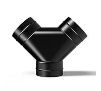 AC Infinity 3-Way Duct Splitter, 4 x 4 x 4” Exhaust Pipe Splitter Y Connector, for Indoor Growing Tents Dryer Vent Hoses