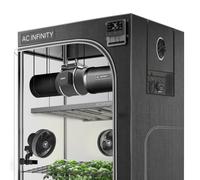 AC Infinity Advance Grow System PRO 5x5, 6-Plant Kit 150x150x200cm, WiFi-Integrated Grow Tent Kit, Dynamic Ventilation, Circulation, and LM301H EVO LED Lighting Control, 2000D Mylar Grow Tent