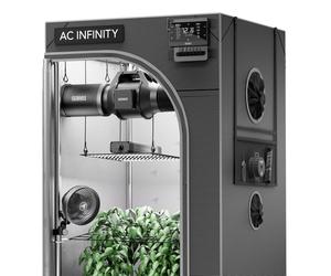 AC Infinity AI Grow System 2x4, 2-Plant Kit w/Self-Learning AI Controller, Dynamic Airflow & LM301H LED Lighting Control, 2000D Mylar Tent w/Lab-Tested Reflectivity, Largest Zippered Window