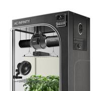 AC Infinity AI Grow System 3x3 3-Plant Kit 90x90x180cm, Self-Learning AI Controller Dynamic Airflow & LM301H EVO LED Lighting Control 2000D Mylar Tent, Lab-Tested Reflectivity Largest Zippered Window