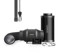 AC Infinity Air Filtration PRO Kit 150mm, AI Controller, WiFi App Control & Auto Level Adjusting, Inline Fan, Carbon Filter, Ducting, Ventilation System for Grow Tents, Hydroponics, Indoor Gardening