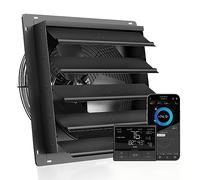 AC Infinity AIRLIFT T20, Shutter Exhaust Fan 500mm with WiFi Temperature Humidity Controller, EC-Motor Wall Mount Ventilation and Cooling for Sheds, Attics, Workshops, and Greenhouses, 20-Inch