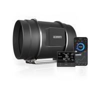 AC Infinity CLOUDLINE T8, Quiet 8” Inline Duct Fan with Temperature Humidity Controller - Ventilation Exhaust Fan for Heating Cooling Booster, Grow Tents, Hydroponics