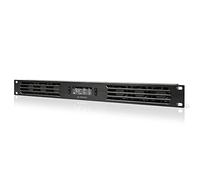 AC Infinity CLOUDPLATE T1-N, Rack Mount Fan Panel 1U, Intake Airflow, for cooling AV, Home Theater, Network 19” Racks