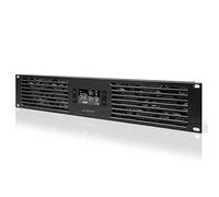 AC Infinity CLOUDPLATE T7-N, Rack Mount Fan Panel 2U, Intake Airflow, for cooling AV, Home Theater, Network 480mm Racks, 19-Inch