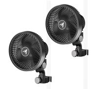 AC Infinity CLOUDRAY S6 2-Pack, Grow Tent Clip Fan 15cm with Redesigned Long-Life EC Motor, Custom 10 Dynamic Wind Speeds and 10-Level Oscillation, for Hydroponics Circulation Cooling, 6-Inch