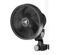 AC Infinity CLOUDRAY S6, Grow Tent Clip Fan 15cm with 10 Speeds, EC Motor, Weatherproof IP-54, Quiet Hydroponics Circulation Cooling Black, Auto Oscillation, 6-Inch