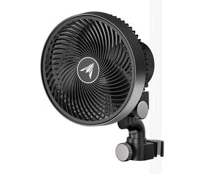 AC Infinity CLOUDRAY S6, Grow Tent Clip Fan 15cm with 10 Speeds, EC Motor, Weatherproof IP-54, Quiet Hydroponics Circulation Cooling Black, Auto Oscillation, 6-Inch