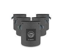 AC Infinity Heavy Duty Fabric Pots, 1 Gallon Aeration Grow Bags 5-Pack with 500G Thick Nonwoven Fabric and Multi-Purpose Rings, for Low Stress Plant Training Fruits, Vegetables, and Flowers