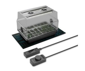 AC Infinity Heavy-Duty Humidity Dome 5x8 Germination Kit with Waterproof Seedling Mat, Full Spectrum LED Grow Light Bars, Samsung LM301H EVO Diodes, Vented Extension Panels, for Seed Starting