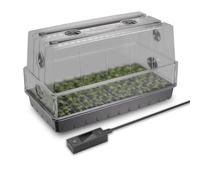 AC Infinity Heavy-Duty Large Humidity Dome w/Full Spectrum LED Grow Light Bars, Samsung LM301H EVO Diodes, Drip Tray, 6x12 Cell Seed Tray, 3mm Thick Dome, Vented Extension Panels, for Seed Starting