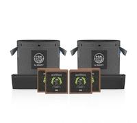 AC Infinity Instant Potting Mix Kit, 2-Plant Starter Set with PremiumBuffered Coco Coir Bricks, 20-Liter Fabric Pots, and Waterproof Multipurpose Trays, Grow Accessory Kit for Seed Germination