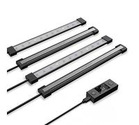 AC Infinity IONBEAM U4, Targeted Spectrum UV LED Grow Light Bars 28cm 4-Bar Lighting Kit with 365nm & 395nm Diodes Digital Dimming Schedule Controller for Indoor Plants Grow Tents Greenhouses, 11-Inch