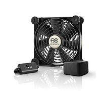 AC Infinity MULTIFAN S3-P, Quiet 120mm AC-Powered Fan with Speed Control, UL-Certified for Receiver DVR Playstation Xbox Component Cooling