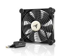 AC Infinity MULTIFAN S4, Quiet 140mm USB Fan, UL-Certified for Receiver DVR Playstation Xbox Computer Cabinet Cooling