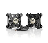 AC Infinity MULTIFAN S5, Quiet Dual 80mm USB Fan, UL-Certified for Receiver DVR Playstation Xbox Computer Cabinet Cooling