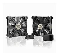 AC Infinity MULTIFAN S7-P, Quiet Dual 120mm AC-Powered Fan with Speed Control, UL-Certified for Receiver DVR Playstation Xbox Component Cooling