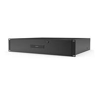 AC Infinity Rack Mount Drawer 2U with Aluminum Faceplate, with Lock and Key, for 48cm Equipment Server AV DJ Cabinets Racks, 19-Inch
