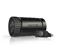 AC Infinity RAXIAL S4, Inline Booster Duct Fan 4” with Speed Controller - Low Noise Inline HVAC Blower Can Fan for Basements, Bathrooms, Kitchens, Workshops