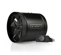 AC Infinity RAXIAL S8, Inline Booster Duct Fan 8” with Speed Controller - Low Noise Inline HVAC Blower Can Fan for Basements, Bathrooms, Kitchens, Workshops